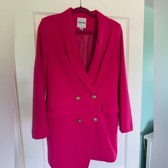 Amazon | Dresses | Hot Pink Suit Dress | Poshmark